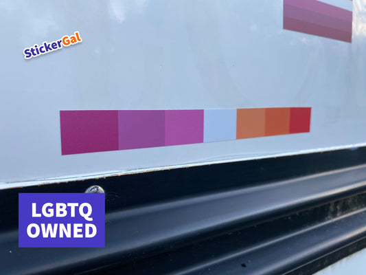 Lesbian Pride Bumper Sticker - Subtle Pride Vinyl Decal | IYKYK