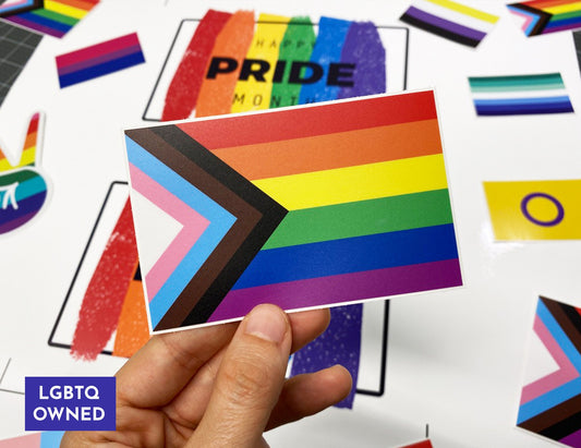 Premium Durability Progress Pride Flag | Waterproof Sticker