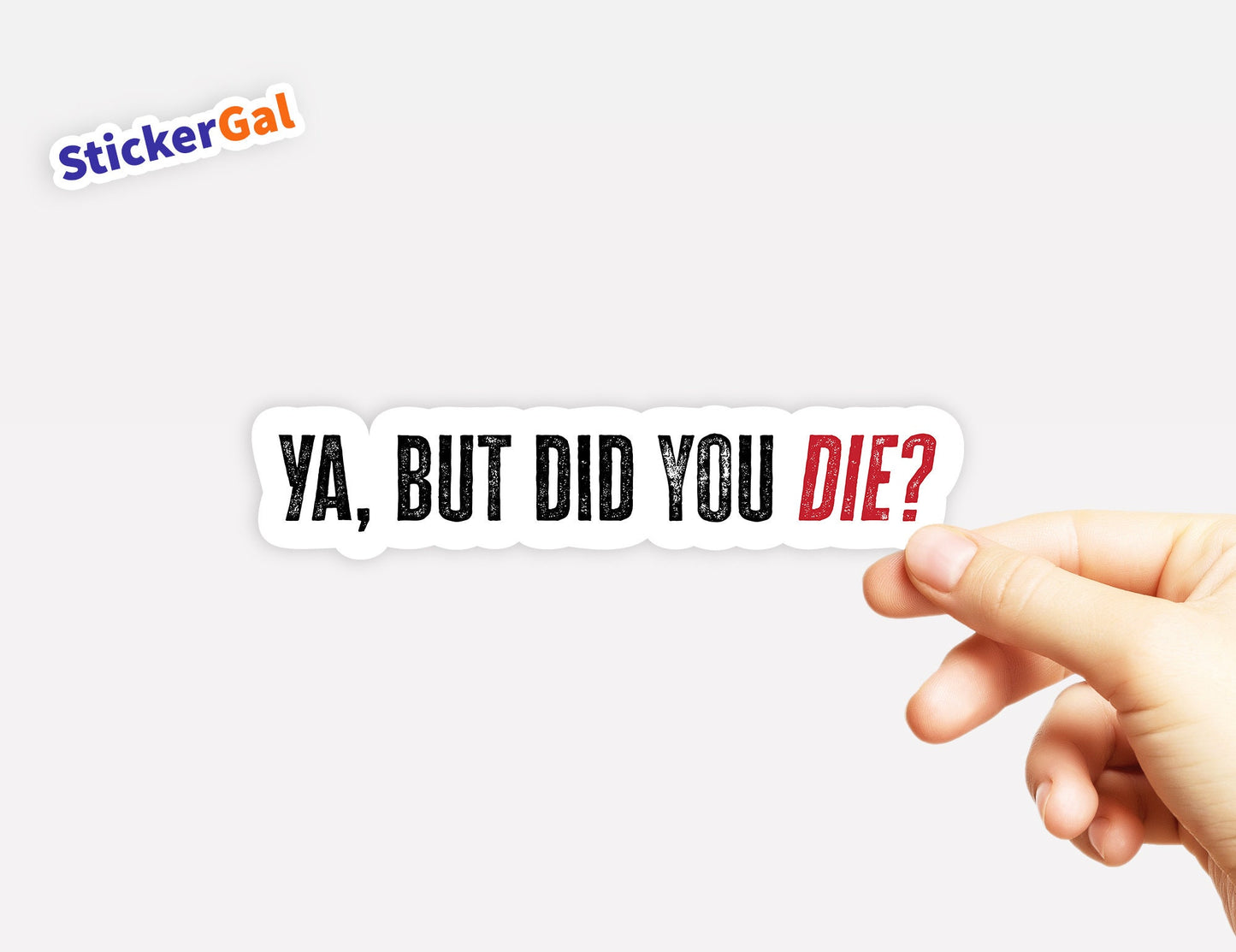 But Did You Die? Funny Bumper Sticker | Waterproof Vinyl, Laptop Decal