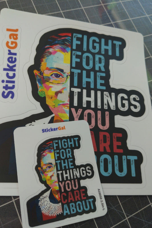 RBG Vinyl Sticker – Inspirational Women's Rights, Laptop Decal